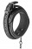 Черный ошейник с поводком COLLAR LEASH DIAMOND - Dream Toys - купить с доставкой в Абакане