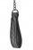 Черный ошейник с поводком COLLAR LEASH DIAMOND - Dream Toys - купить с доставкой в Абакане