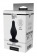 Черный анальный стимулятор DUAL DENSITY PLEASURE PLUG S - 7,2 см. - Dream Toys