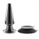 Черная анальная вибропробка Advanced Metal Plug - 13,8 см. - Evolved
