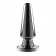 Черная анальная вибропробка Advanced Metal Plug - 13,8 см. - Evolved