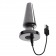 Черная анальная вибропробка Advanced Metal Plug - 13,8 см. - Evolved