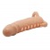 Телесная удлиняющая насадка Penis Sleeve Emmitt - 17 см. - Baile - в Абакане купить с доставкой