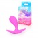 Розовая анальная втулка с ограничителем - 5,5 см. - Bior toys
