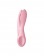 Розовый вибратор Threesome 1 с  пальчиками - Satisfyer