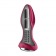 Малиновая вибропробка с вращением бусин Rotator Plug 2+ - 12,8 см. - Satisfyer