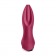 Малиновая вибропробка с вращением бусин Rotator Plug 2+ - 12,8 см. - Satisfyer