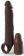 Коричневая насадка-удлинитель 3 Inch Silicone X-tension with Strap - 24,10 см. - Pipedream - в Абакане купить с доставкой