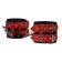 Красно-чёрные наручники из кожи - Sitabella - купить с доставкой в Абакане