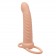 Телесная насадка для двойного проникновения Rechargeable Ribbed Dual Penetrator с вибрацией - California Exotic Novelties - купить с доставкой в Абакане