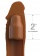 Коричневая насадка на член 2  Silicone X-tension - 20,3 см. - Pipedream - в Абакане купить с доставкой
