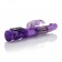 Фиолетовый вибромассажер Petite Jack Rabbit - 24 см. - California Exotic Novelties