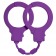 Фиолетовые силиконовые наручники Stretchy Cuffs Purple - Lola Games - купить с доставкой в Абакане