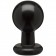 Круглая черная анальная пробка Classic Round Butt Plugs Large - 12,1 см. - Doc Johnson