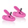 Розовые зажимы на соски с вибрацией Nipple Play Nipplettes - California Exotic Novelties - купить с доставкой в Абакане