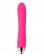 Ярко-розовый вибратор Angel с ребристым стволом, клиторальным отростком и нагревом - 19 см. - Svakom